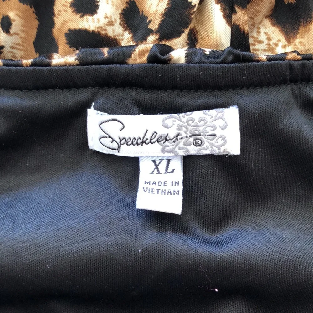 Speechless Animal Print Strapless Dress - Picture 4 of 4
